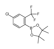 2-[4-chloro-2-(trifluoromethyl)phenyl]-4,4,5,5-tetramethyl-1,3,2-dioxaborolane Structure