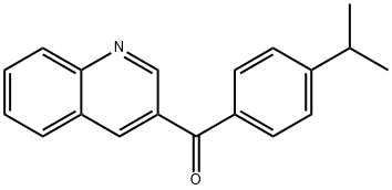 3-(4-isopropylbenzoyl)quinoline Structure