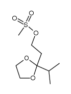 3-(1,3-dioxolan-2-yl)-4-methylpentyl methanesulphonate结构式