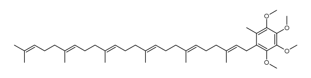 1-((2E,6E,14E,18E)-3,7,11,15,19,23-hexamethyltetracosa-2,6,10,14,18,22-hexaen-1-yl)-2,3,4,5-tetramethoxy-6-methylbenzene Structure