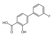 4-(3-fluorophenyl)-2-hydroxybenzoic acid Structure