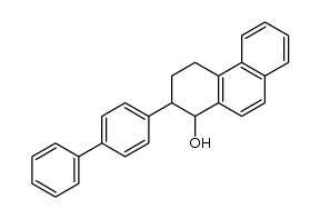 1-Hydroxy-2-[biphenylyl-(4)]-1.2.3.4-tetrahydro-phenanthren Structure