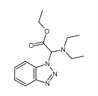 ethyl 2-(1H-benzo[d][1,2,3]triazol-1-yl)-2-(diethylamino)acetate Structure