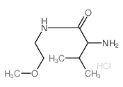 2-Amino-N-(2-methoxyethyl)-3-methylbutanamide hydrochloride结构式