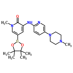 2(1H)-Pyridinone, 1-methyl-3-[[5-(4-methyl-1-piperazinyl)-2-pyridinyl]amino]-5-(4,4,5,5-tetramethyl-1,3,2-dioxaborolan-2-yl)- picture