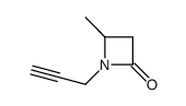 2-Azetidinone,4-methyl-1-(2-propynyl)-(9CI) Structure