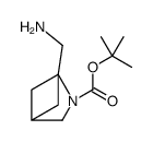 1-(氨基甲基)-2-氮杂双环[2.1.1]己烷-2-羧酸叔丁酯结构式