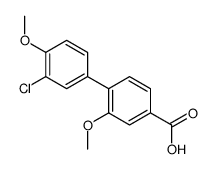 4-(3-chloro-4-methoxyphenyl)-3-methoxybenzoic acid结构式