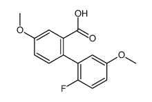 2-(2-fluoro-5-methoxyphenyl)-5-methoxybenzoic acid Structure