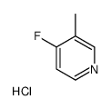 4-Fluoro-3-picoline hydrochloride structure