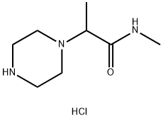 N-methyl-2-(piperazin-1-yl)propanamide dihydrochloride Structure
