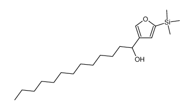 4-(1-hydroxytridecyl)-2-trimethyl-silylfuran结构式