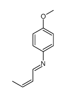 N-(4-methoxyphenyl)but-2-en-1-imine结构式