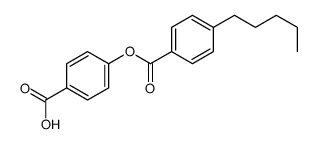 4-(4-pentylbenzoyl)oxybenzoic acid Structure