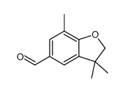 3,3,7-trimethyl-2,3-dihydro-1-benzofuran-5-carbaldehyde结构式