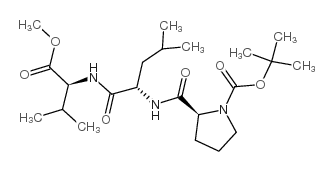 Boc-Pro-Leu-Val-OMe Structure