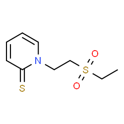 2(1H)-Pyridinethione,1-[2-(ethylsulfonyl)ethyl]- Structure