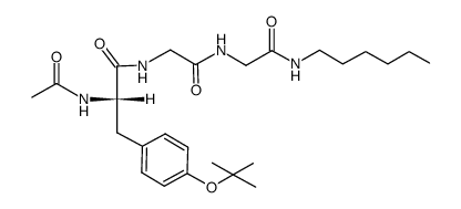 Ac-Tyr(t-Bu)-Gly-Gly-NH-Hex Structure