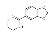 1,3-Benzodioxole-5-carboxamide,N-(2-chloroethyl)- structure