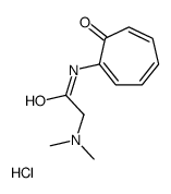 2-(dimethylamino)-N-(7-oxocyclohepta-1,3,5-trien-1-yl)acetamide,hydrochloride Structure