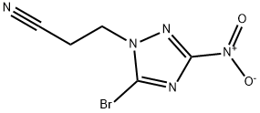 3-(5-bromo-3-nitro-1H-1,2,4-triazol-1-yl)propanenitrile结构式