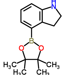 4-(4,4,5,5-Tetramethyl-1,3,2-dioxaborolan-2-yl)indoline Structure