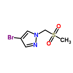 4-Bromo-1-[(methylsulfonyl)methyl]-1H-pyrazole structure