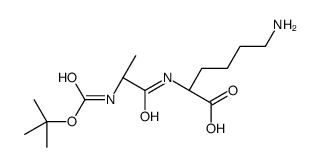 (2S)-6-amino-2-[[(2S)-2-[(2-methylpropan-2-yl)oxycarbonylamino]propanoyl]amino]hexanoic acid Structure