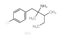 1-(4-chlorophenyl)-2,3-dimethyl-pentan-2-amine structure