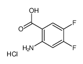 4,5-DIFLUOROANTHRANILIC ACID HYDROCHLORIDE structure