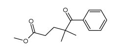 methyl 4-benzoyl-4-methylvalerate Structure