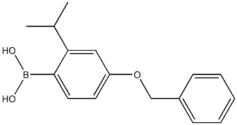 4-Benzyloxy-2-isopropylphenylboronic acid structure