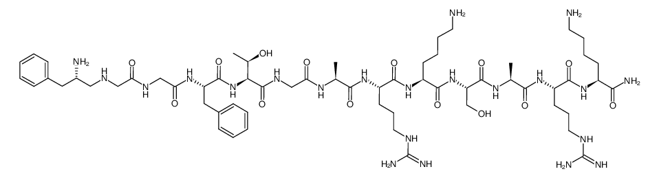 [Phe1Ψ(CH2-NH)Gly2] Nociceptin(1-13)NH2结构式