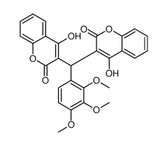 2H-1-BENZOPYRAN-2-ONE, 3,3'-[(2,3,4-TRIMETHOXYPHENYL)METHYLENE]BIS[4-HYDROXY]- picture