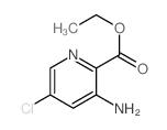 2-Pyridinecarboxylicacid, 3-amino-5-chloro-, ethyl ester Structure