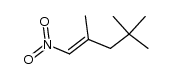 2,4,4-trimethyl-1-nitro-1-pentene结构式