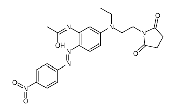 N-[5-[[2-(2,5-dioxo-1-pyrrolidinyl)ethyl]ethylamino]-2-[(4-nitrophenyl)azo]phenyl]acetamide structure