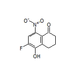 6-Fluoro-5-hydroxy-8-nitro-3,4-dihydronaphthalen-1(2H)-one Structure