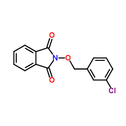 2-[(3-Chlorobenzyl)oxy]-1H-isoindole-1,3(2H)-dione结构式