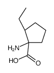 Cyclopentanecarboxylic acid, 1-amino-2-ethyl-, (1R,2R)- (9CI) structure