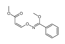 methyl (2Z)-3-(((methoxy(phenyl)methylene)amino)oxy)acrylate结构式