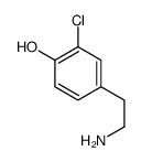 4-(2-aminoethyl)-2-chlorophenol Structure