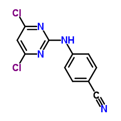 4-[(4,6-Dichloropyrimidin-2-yl)amino]benzonitrile Structure