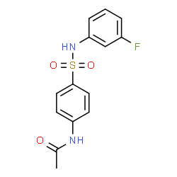 4-(3-Fluorophenylsulfamoyl)acetanilide结构式