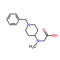 N-(1-Benzyl-4-piperidinyl)-N-methylglycine结构式