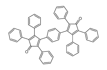 3-[4-(3-oxo-2,4,5-triphenylcyclopenta-1,4-dien-1-yl)phenyl]-2,4,5-triphenylcyclopenta-2,4-dien-1-one结构式