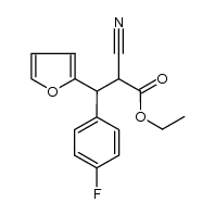 ethyl α-cyano-β-(p-fluorophenyl)-β-(2-furyl)propionate Structure