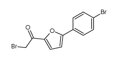 2-bromo-1-(5-(4-bromophenyl)furan-2-yl)ethanone Structure