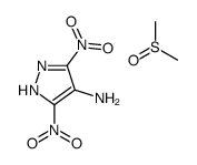 3,5-dinitro-1H-pyrazol-4-amine,methylsulfinylmethane结构式