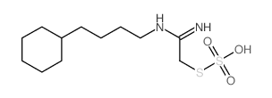 Thiosulfuric acid (H2S2O3), {S-[2-[(4-cyclohexylbutyl)amino]-2-iminoethyl]} ester structure